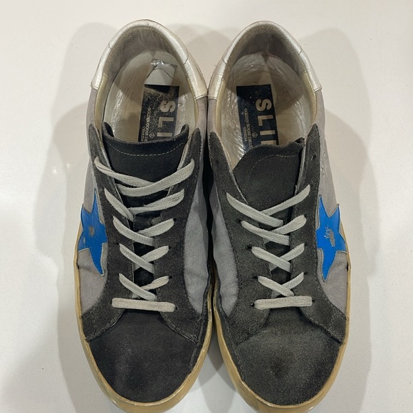 Golden Goose Blue and Gray Sneakers. Size 8 - Picture 3 of 6